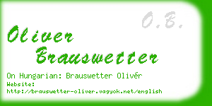 oliver brauswetter business card