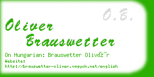 oliver brauswetter business card